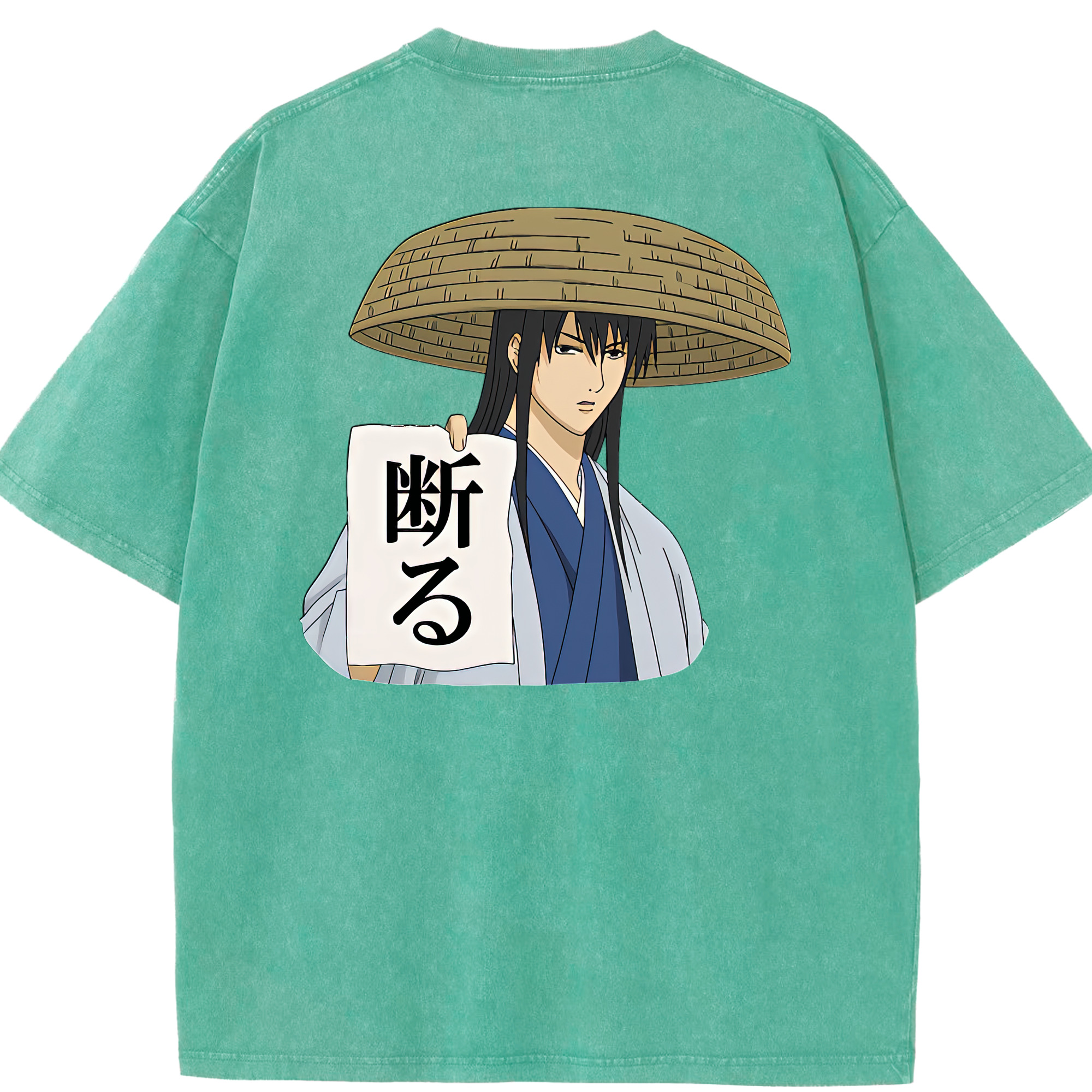 （画像用） ぎんたま 坂田銀時（さかたぎんとき） 神楽 志村新八（しむら しんぱち） GINTAMA Sakata Gintoki Kagura Shimura Shinpachi 綿100% ヴィンテージ風 半袖Tシャツ（背面プリント）